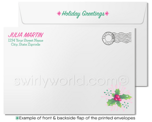 Cute Merry Christmas Holiday Greeting Cards for Women in Business