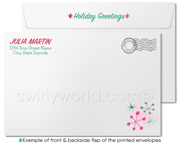 Merry Christmas Company Holiday Cards for Realtor Woman in Business