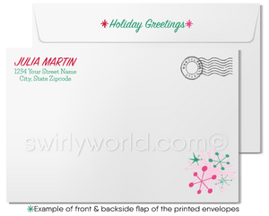 Merry Christmas Company Holiday Cards for Realtor Woman in Business