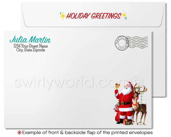 Cute Merry Christmas Holiday Greeting Cards for Realtor Women in Business
