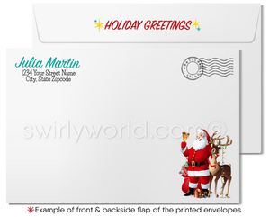 Cute Merry Christmas Holiday Greeting Cards for Realtor Women in Business