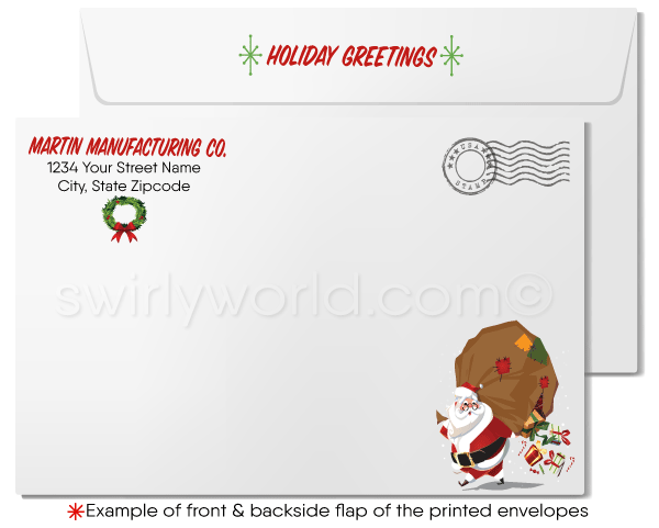Old Fashioned Santa Claus Merry Christmas Holiday Greeting Cards for B - swirly-world-design old-fashioned-santa-claus-merry-christmas-holiday-greeting-cards-for-b-swirly-world-design