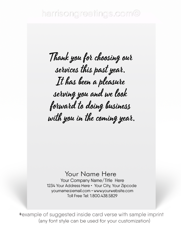 Modern and Festive Happy New Year Greeting Cards