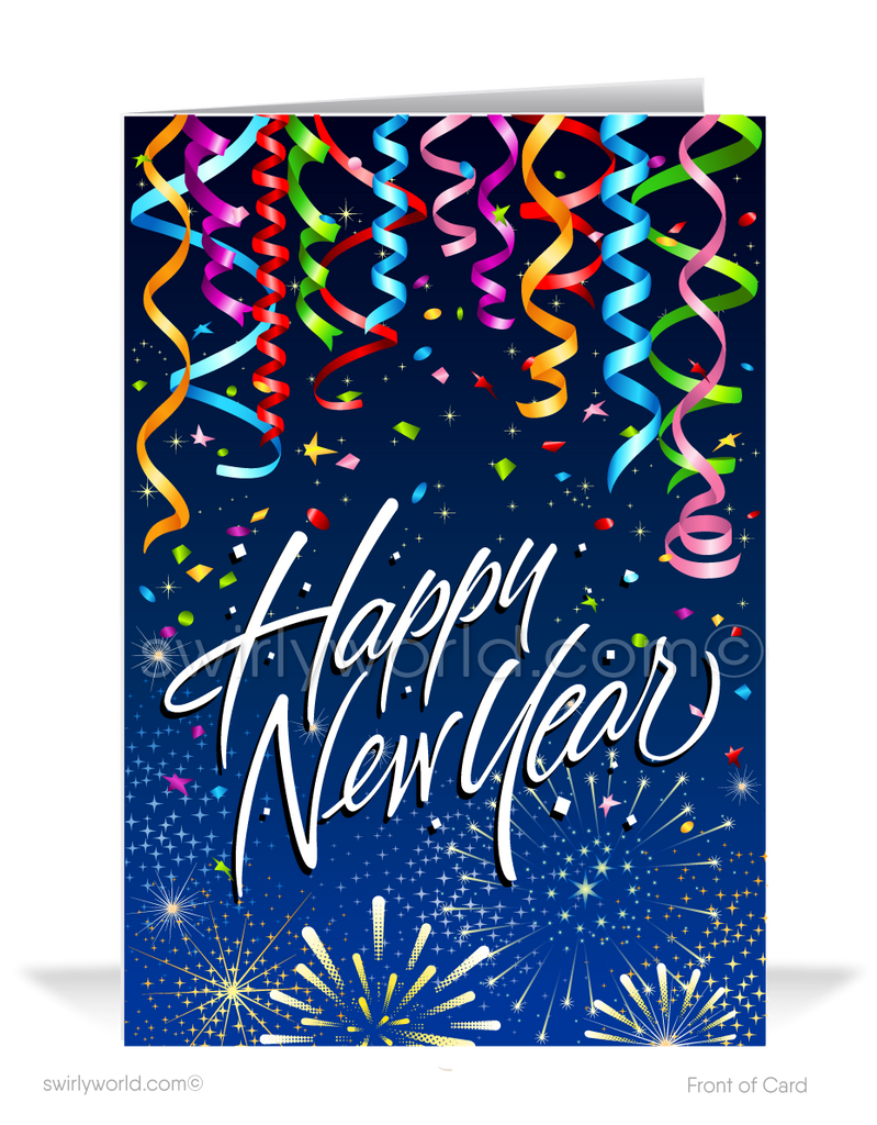 2022 Fun and Festive Happy New Year Greeting Cards