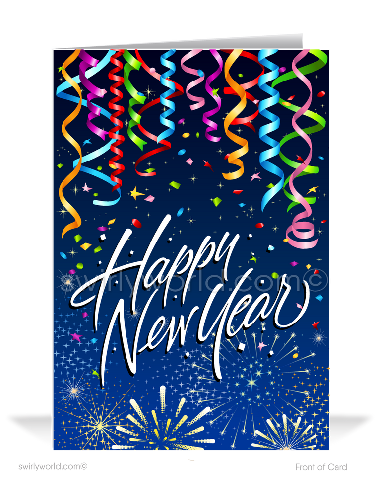 2022 Fun and Festive Happy New Year Greeting Cards