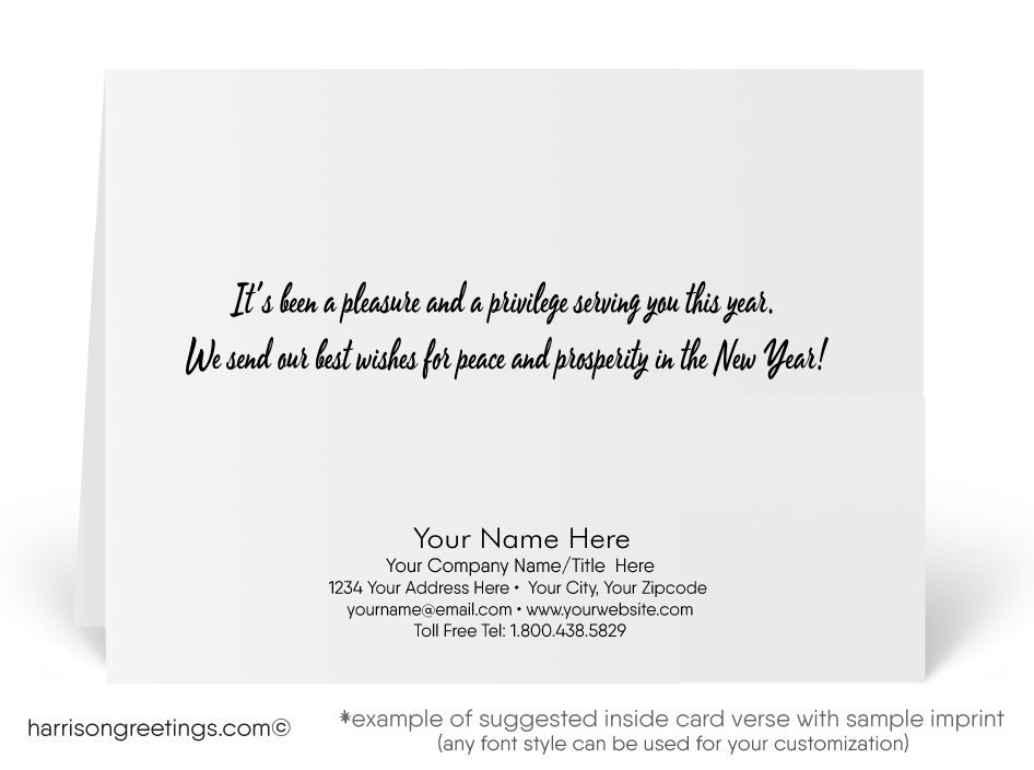 Contemporary 2019 Happy New Year Cards