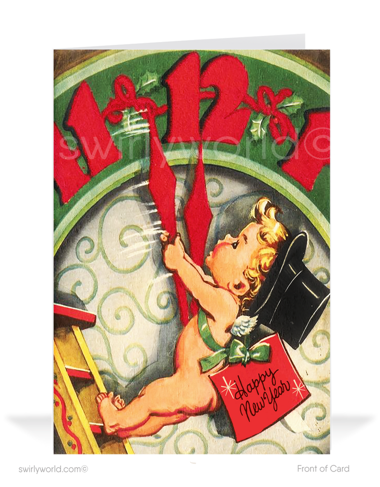 1920s Art Deco Vintage Happy New Year Cards