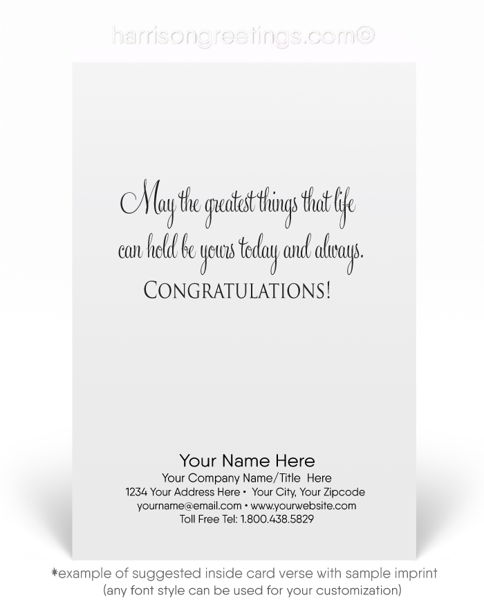 Watercolor Happy Anniversary Greeting Cards