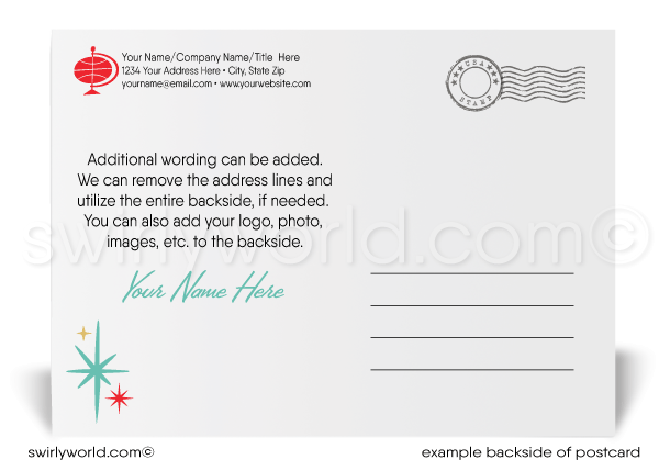 2023 Business Festive Celebrate Happy New Year Postcards for Clients