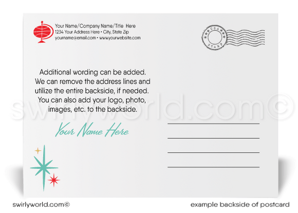 2024 Business Professional Festive Happy New Year Postcards for Clients