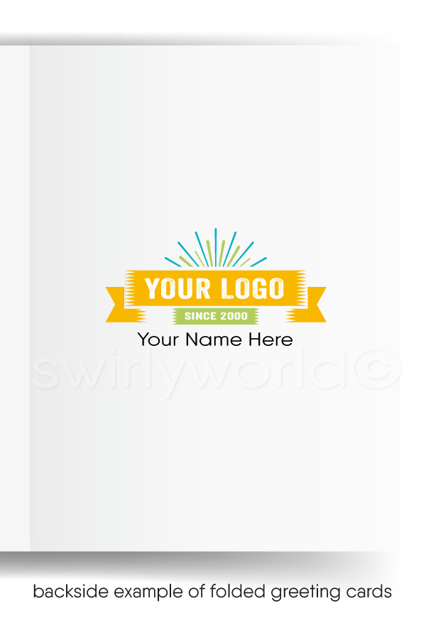 Cartoon Bee Prospecting for New Customer Cards