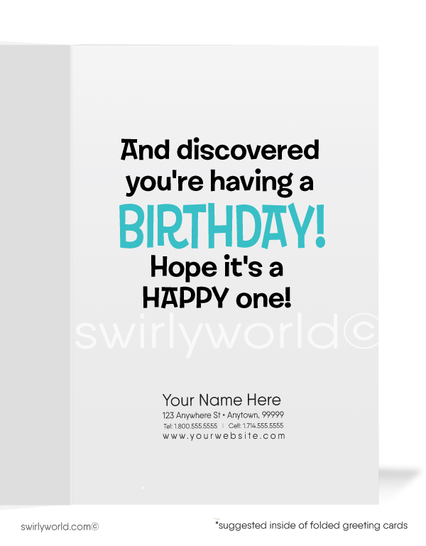 Detective Business Happy Birthday Cards for Customers