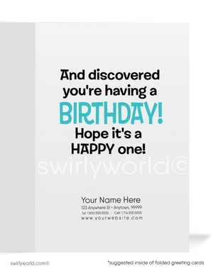 Detective Business Happy Birthday Cards for Customers