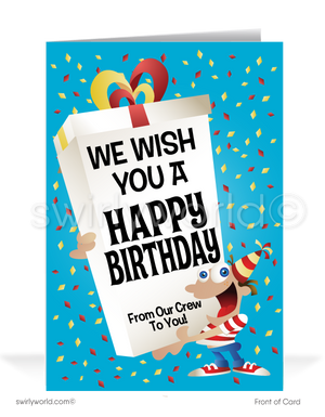 Humorous From the Office Happy Birthday Cards for Customers