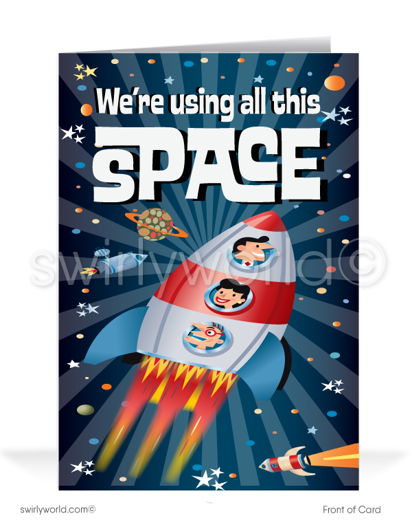 "Out Of This World" Customer Happy Birthday Cards