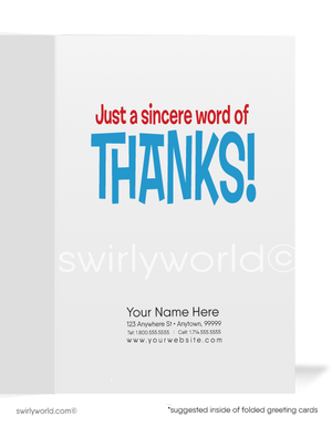Political Humorous Business Thank You Cards for Customers