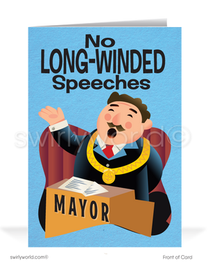 Political Humorous Business Thank You Cards for Customers