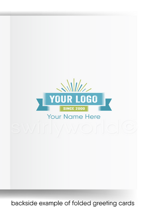 Humorous Cow Business Thank You Cards for Customers