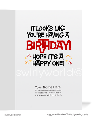 Clever Fortune Teller Business Happy Birthday Cards for Clients