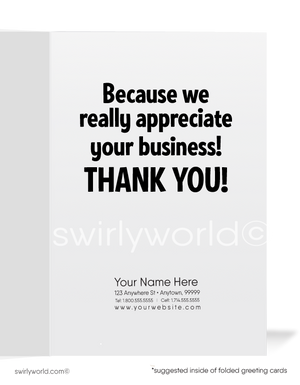 French BullDog Customer Business Thank You Cards