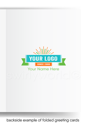 Funny Cartoon Crab "I Hope You Get The Message" Thank You Cards for Customers