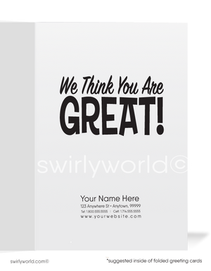 Humorous Businessman Thank You Cards for Business Professionals
