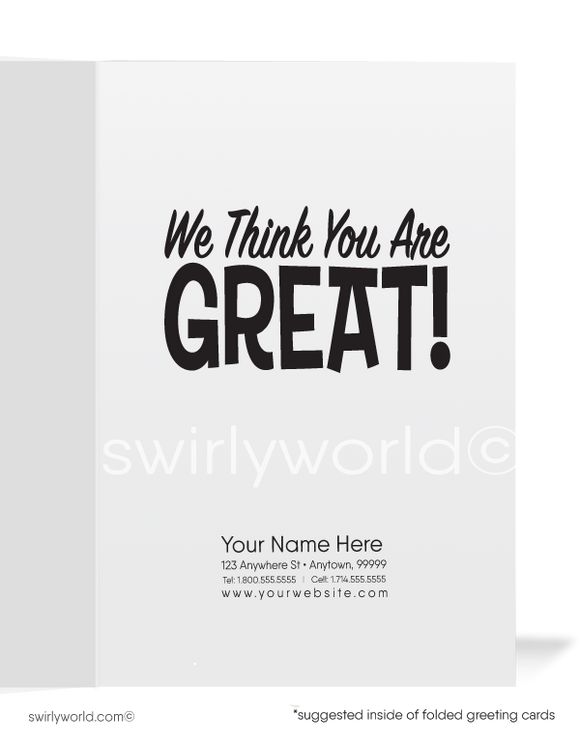 Humorous Businessman Thank You Cards for Business Professionals