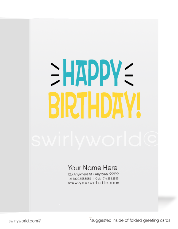 From the Office Funny Business Happy Birthday Cards for Customers