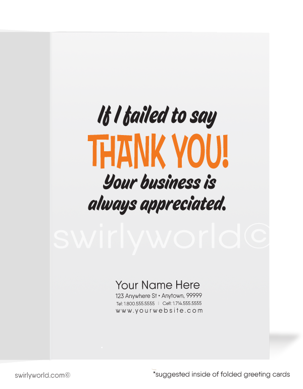 It Would Be A Crime If We Didn't Say Thank You For Your Business!