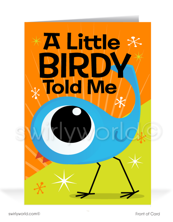 Clever Little Bird Business Happy Birthday Cards for Customers