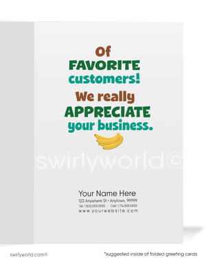 Humorous Monkey Business Thank You Cards For Customers