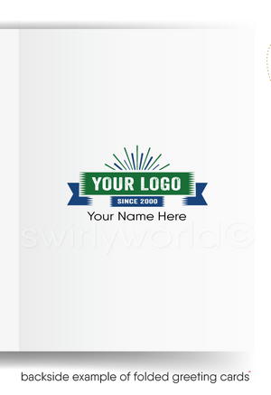 "Way to Score" Sports Football Theme Business Thank You Cards for Customers