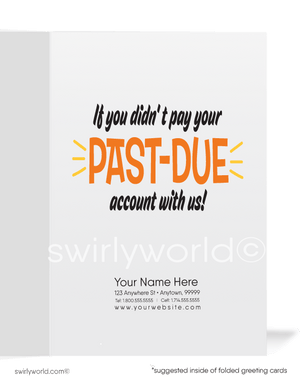 Funny Robber It Would Be A Crime If You Didn't Pay Your Past-Due Account Collection Cards