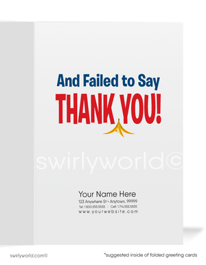 Humorous Funny Business Thank You Cards for Customers