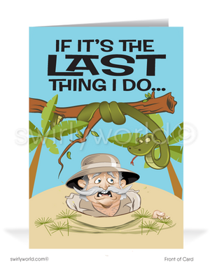 Funny Client Thank You For Your Referral Greeting Cards for Business