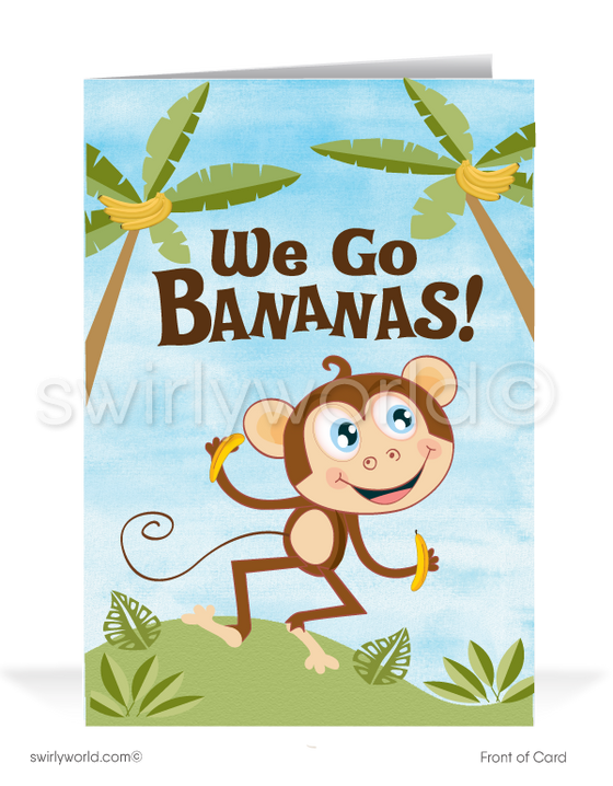 "We Are Bananas For Your Business" Funny Thank You Cards