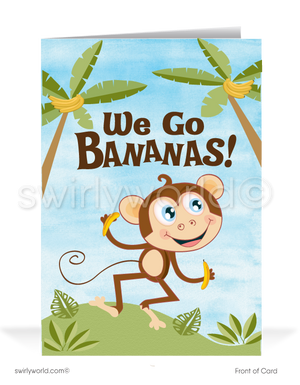 "We Are Bananas For Your Business" Funny Thank You Cards