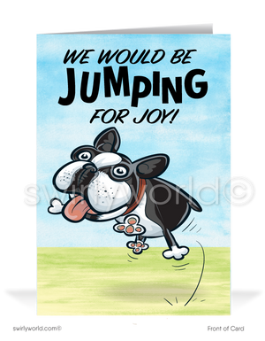 French Bulldog Client Thank You For Your Referral Cards for Business