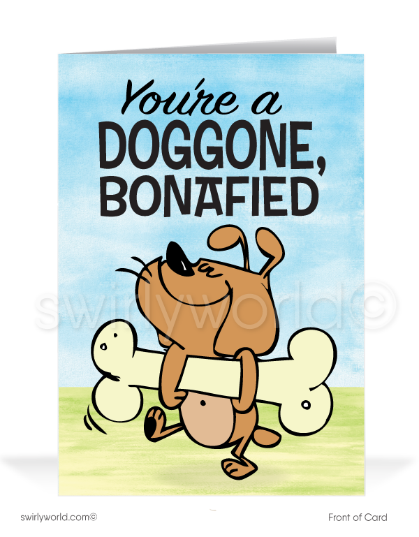 You're A Doggone Good Customer Thank You Cards