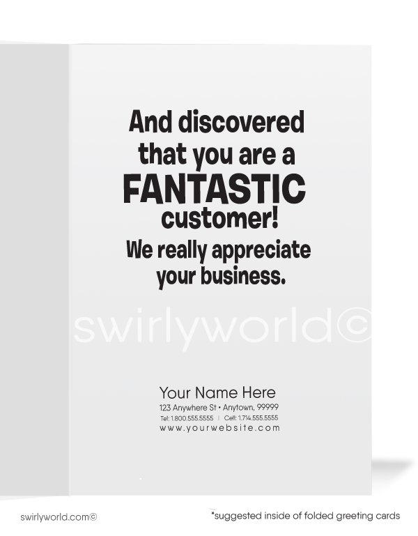Detective Dog Funny Business Thank You Cards for Customers