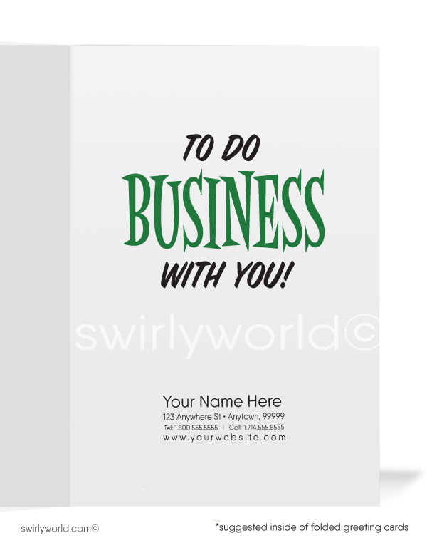 Funny Cartoon Leaping Frog Prospecting New Customers Business Cards