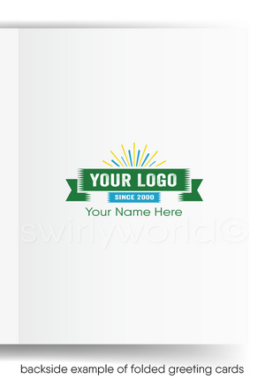 Funny Cartoon Leaping Frog Prospecting New Customers Business Cards