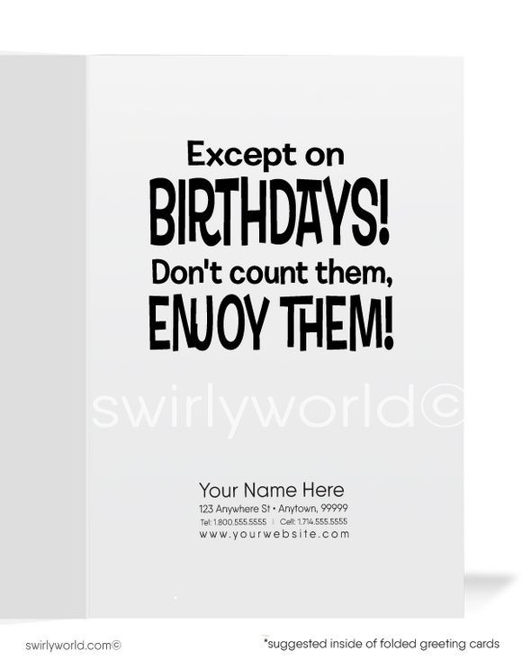 Humorous Business Honesty is the Best Policy Client Birthday Cards