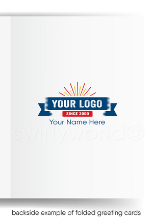 Funny Humorous Guy Slipping on Banana Business Birthday Cards