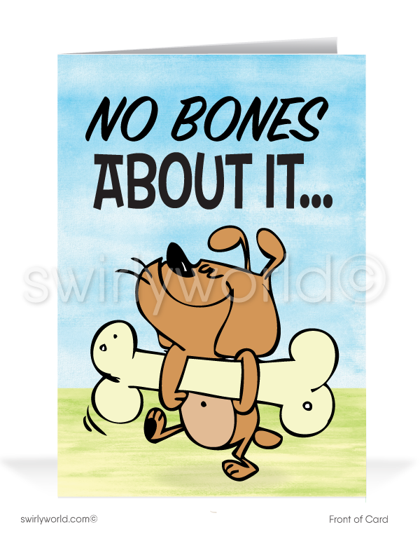 Funny Dog Business Happy Birthday Cards for Customers