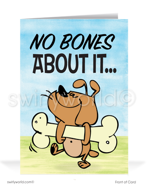 Funny Dog Business Happy Birthday Cards for Customers