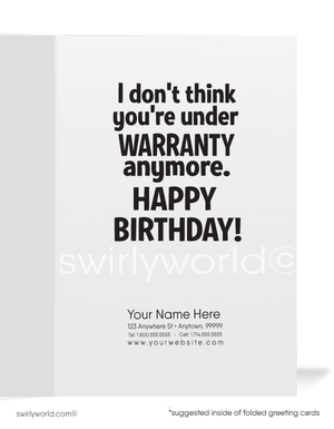 Funny "Used Car Salesman" Client Happy Birthday Cards