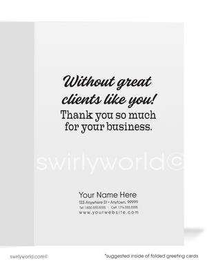 "Lost Without Your Business" Women in Business Thank You Cards