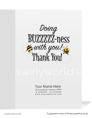 "You're the Bee's Knees" Customer Business Client Appreciation Thank You Cards