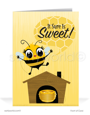 "You're the Bee's Knees" Customer Business Client Appreciation Thank You Cards